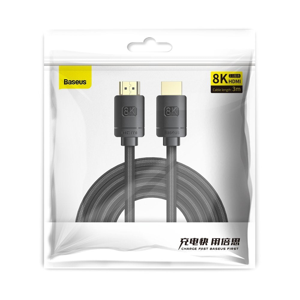 Видео кабел Baseus High Definition Series, HDMI - HDMI, 8K, 3m, Черен CAKGQ-L01