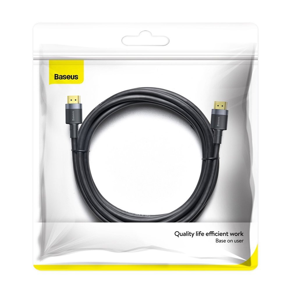 Кабел за видео Baseus Cafule, HDMI - HDMI, 4K, 3m, Черен CADKLF-G01