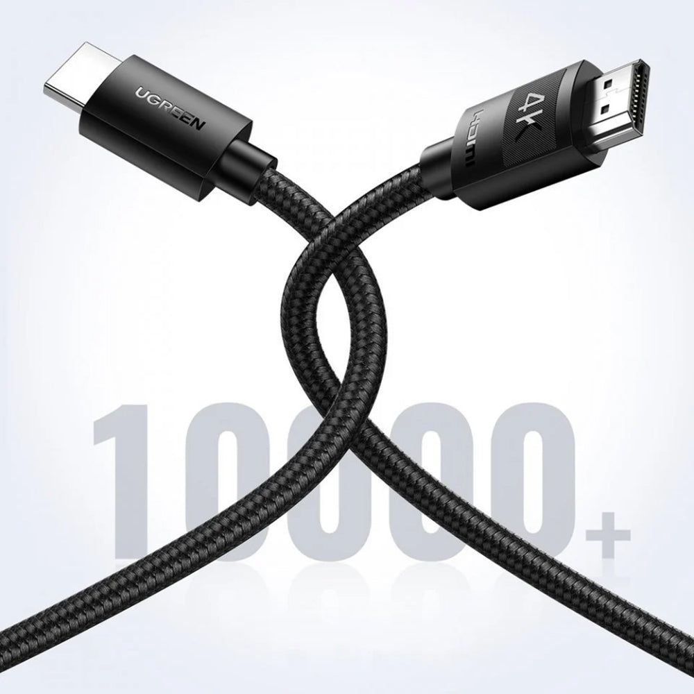Видео кабел UGREEN HD119, HDMI - HDMI, 4K, 3m, Черен