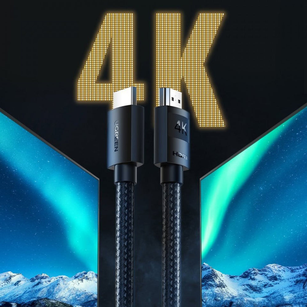 Видео кабел UGREEN HD119, HDMI - HDMI, 4K, 3m, Черен