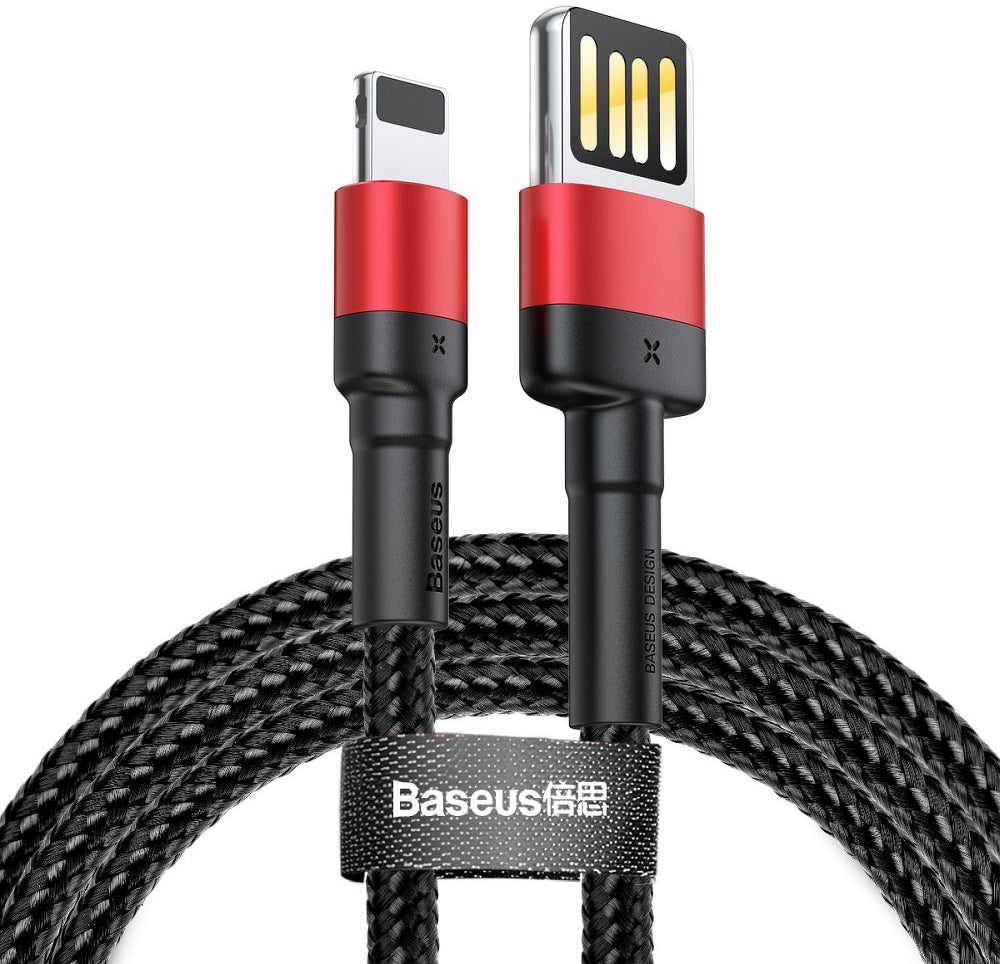 Кабел за данни и зареждане USB-A - Lightning Baseus Cafule Special Edition, 18W, 1m, Червен CALKLF-G91