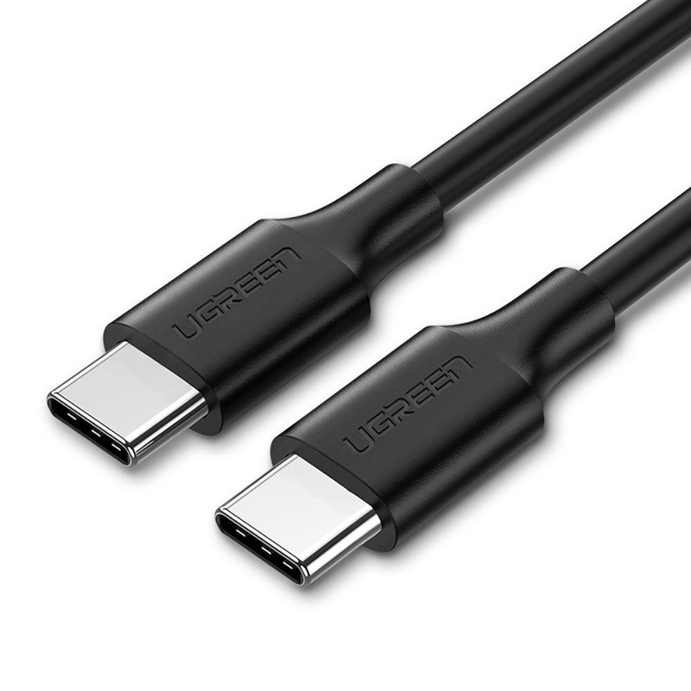 USB-C кабел за данни и зареждане - USB-C UGREEN US286, 60W, 2 m, черен