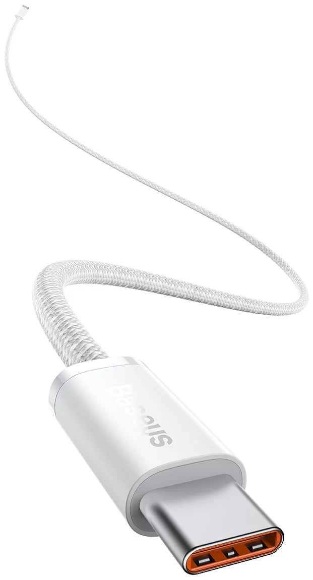 USB-C кабел за данни и зареждане - USB-C Baseus Dynamic Series, 100W, 1m, бял CALD000202