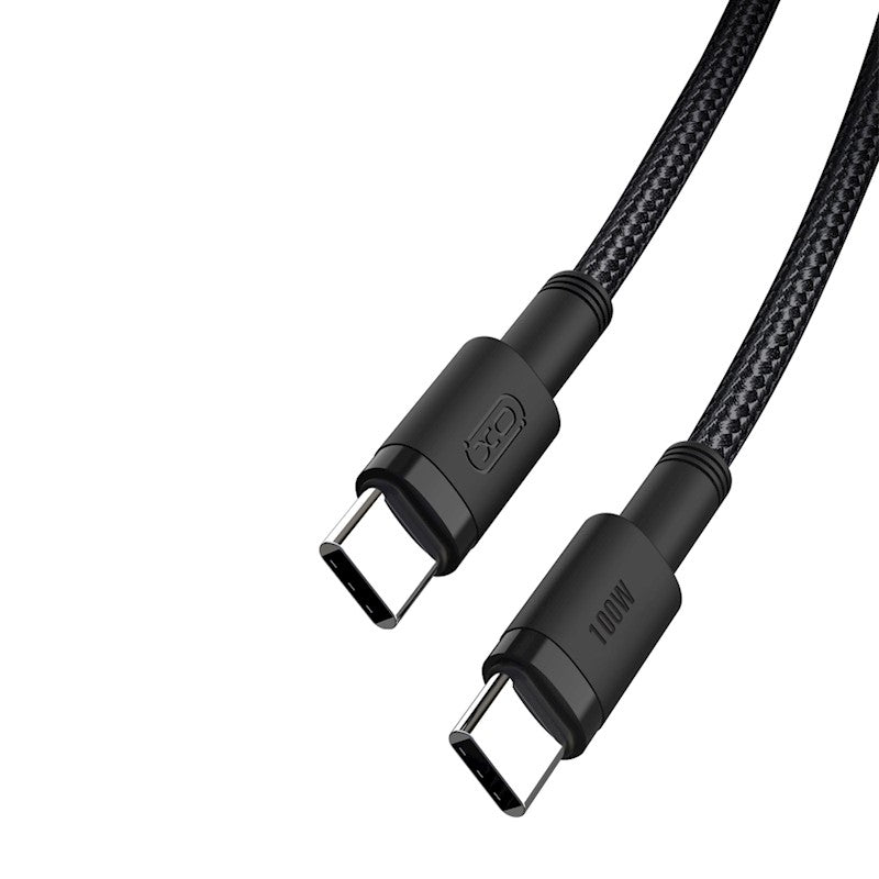 Кабел за данни и зареждане USB-C - USB-C XO Design NB-Q199, 100W, 1.5m, Черен