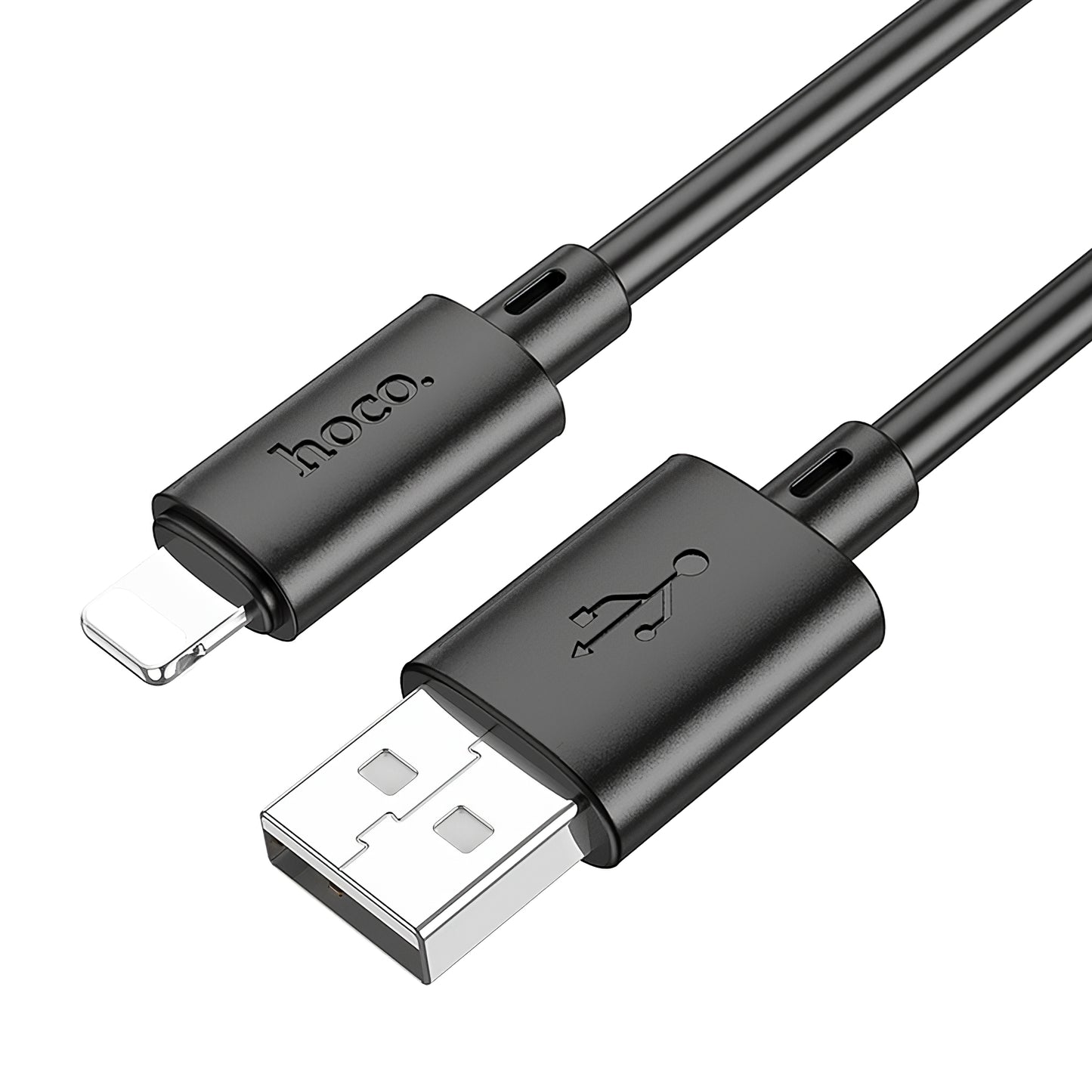 Кабел за данни и зареждане USB-A - Lightning HOCO X88, 18W, 1 м, черен