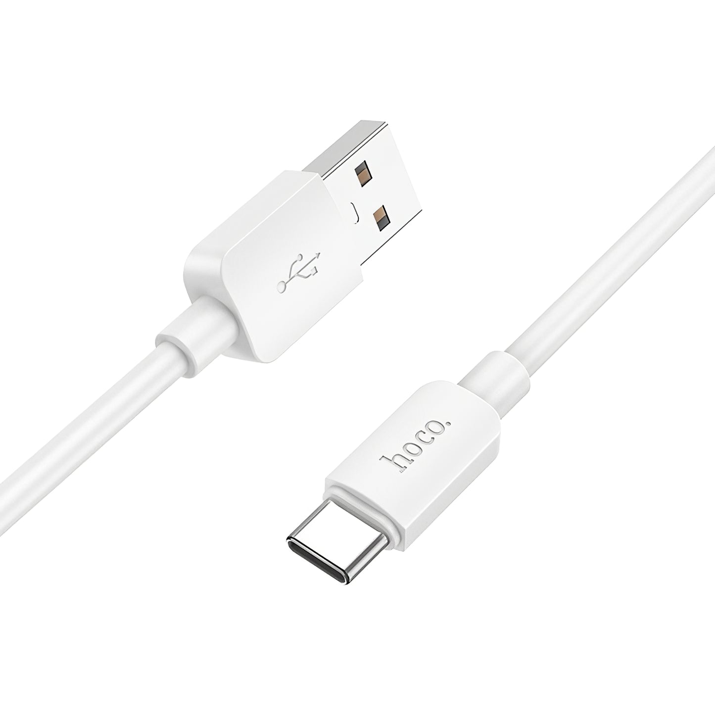 Кабел за данни и зареждане USB-A - USB-C HOCO X96, 27W, 1m, Бял