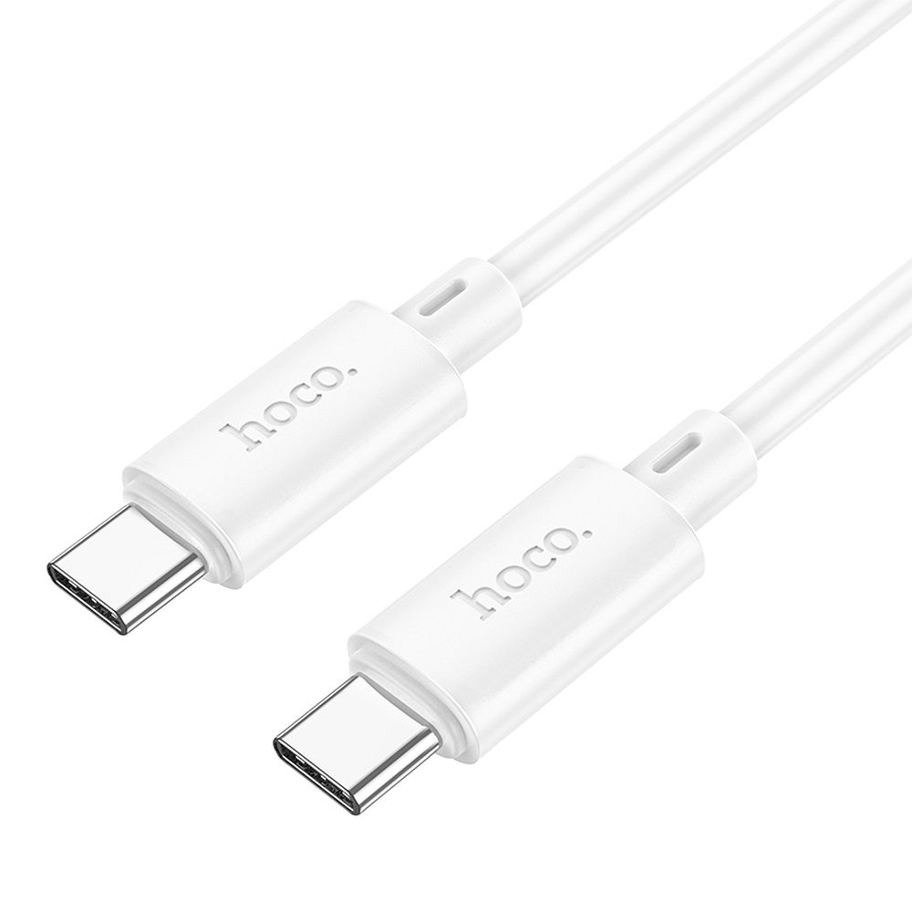 USB-C кабел за данни и зареждане - USB-C HOCO X88, 60W, 1m, бял