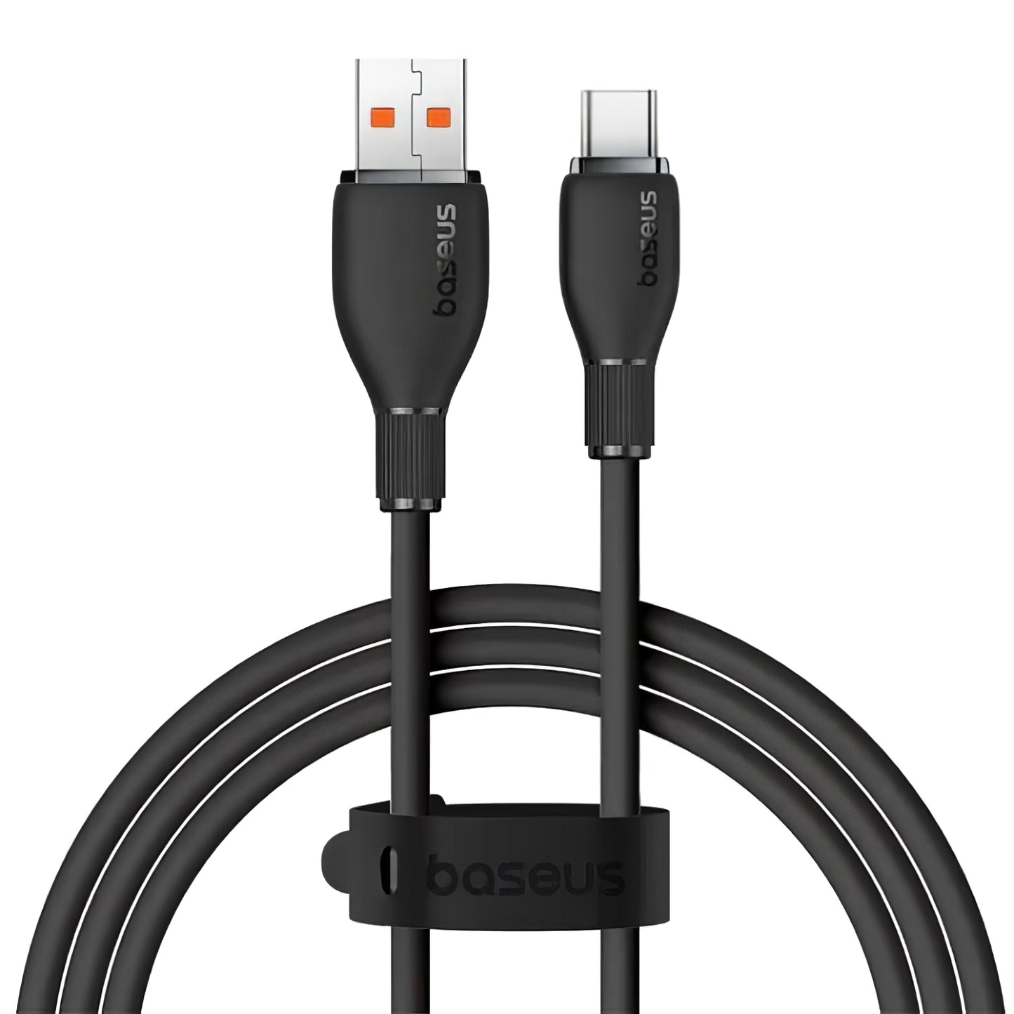 USB-A - USB-C Кабел за данни и зареждане Baseus Pudding, 100W, 2 m, черен P10355703111-01