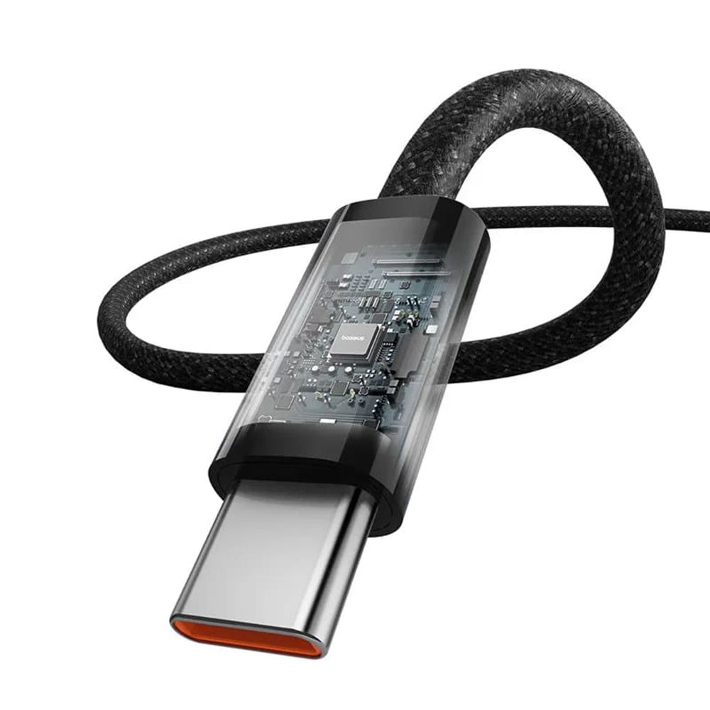 USB-C кабел за данни и зареждане - USB-C Baseus Dynamic 3 Series, 100W, 2m, черен P10367000111-01
