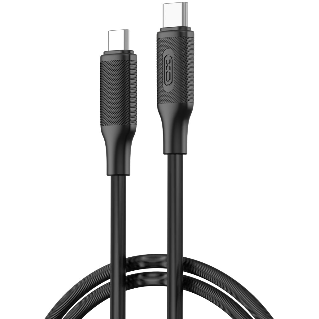 Кабел за данни и зареждане USB-C - USB-C XO Design NB-Q265B, 60W, 1m, Черен