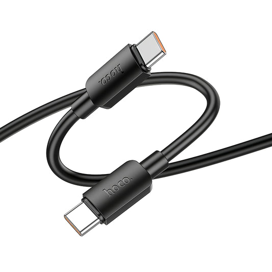 Кабел за данни и зареждане USB-C - USB-C HOCO X96, 100W, 1m, Черен