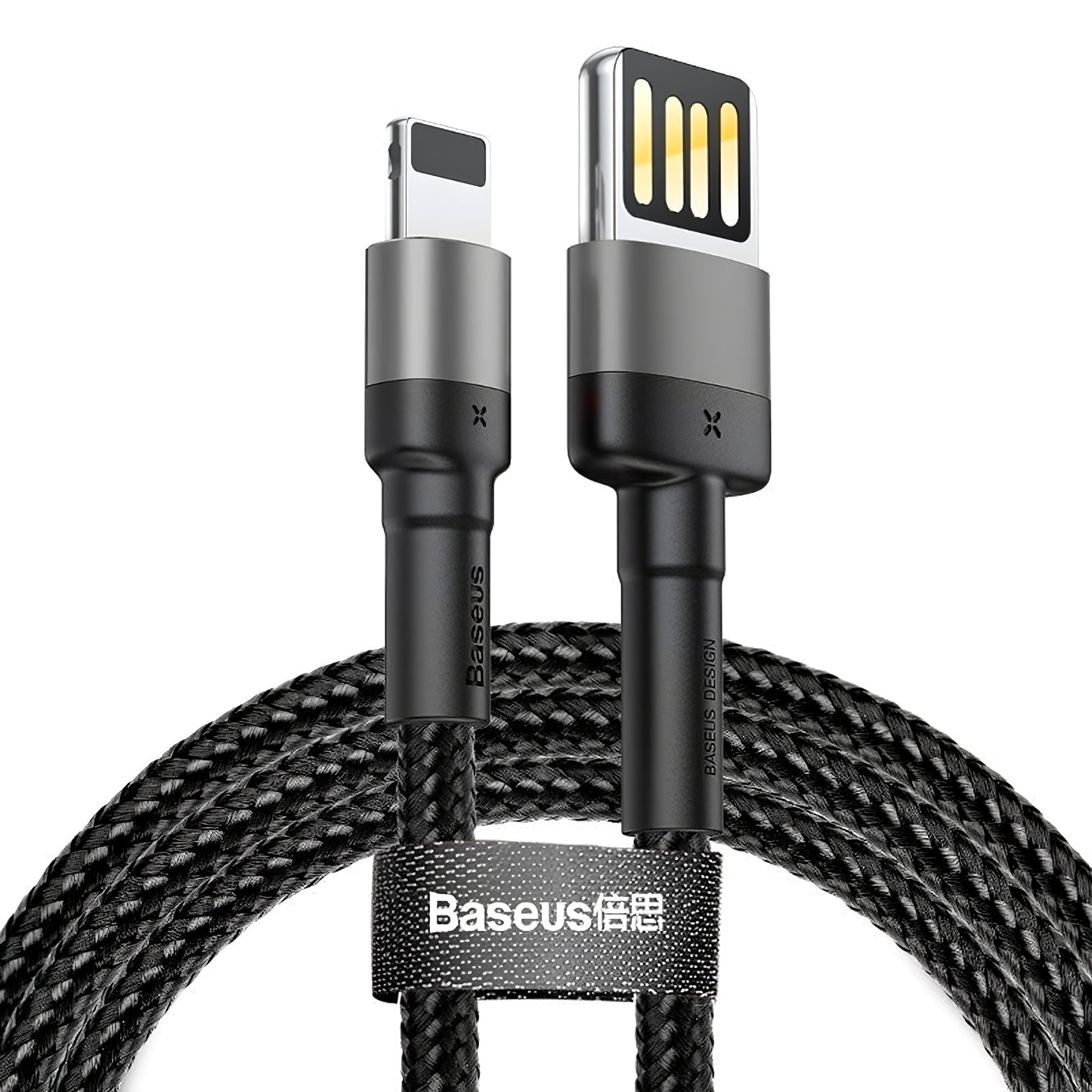 Кабел за данни и зареждане USB-A - Lightning Baseus Cafule Special Edition, 18W, 2m, Сив CALKLF-HG1