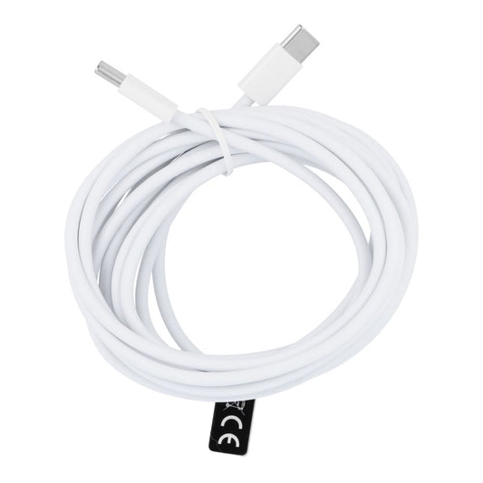 USB-C кабел за данни и зареждане - USB-C OEM HD26 Box, 30W, 3m, бял