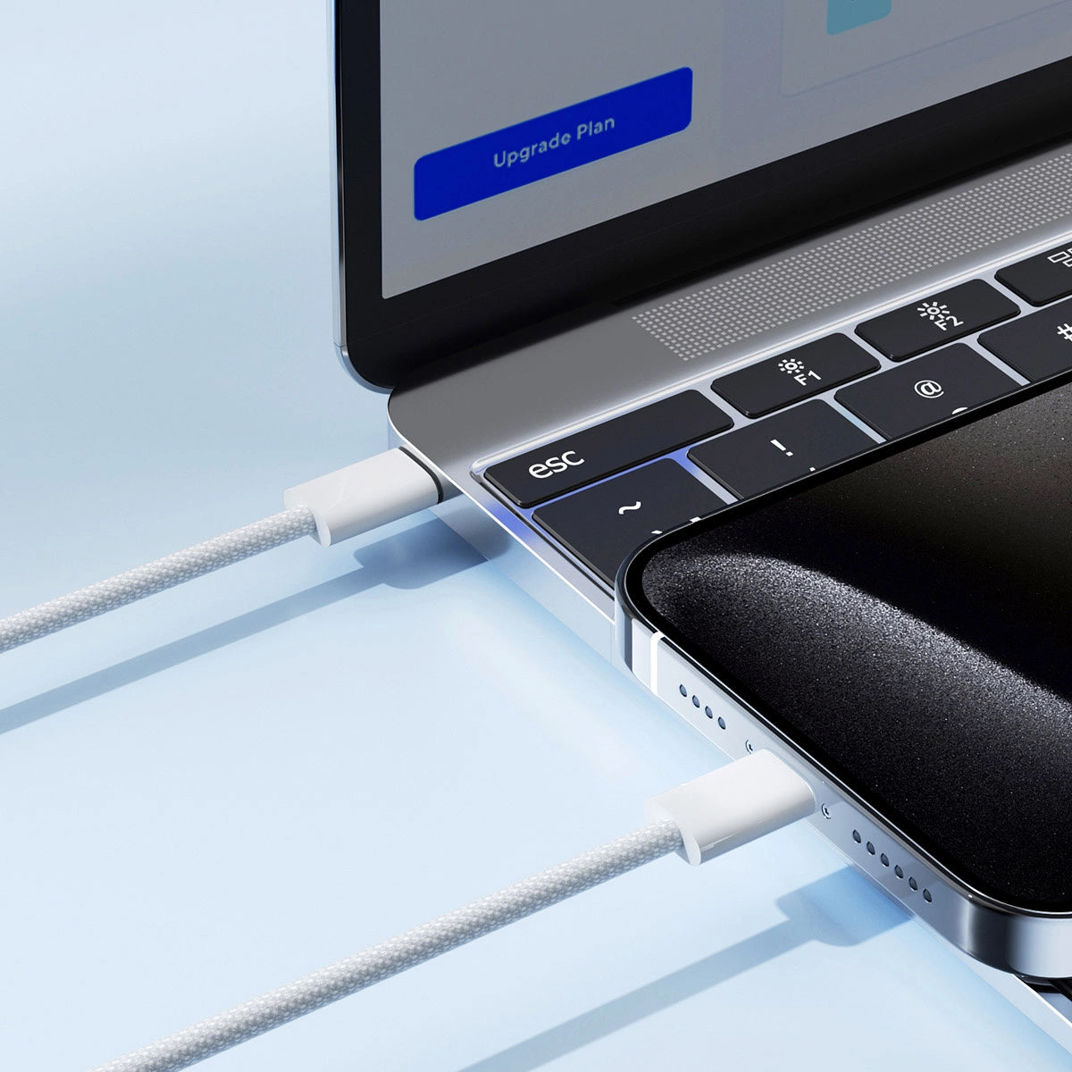 USB-C кабел за данни и зареждане - USB-C Joyroom S-A45, 60W, 1m, бял