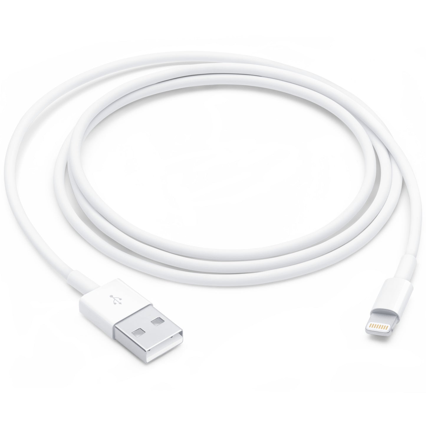 Кабел за данни и зареждане USB-A - Lightning Apple A1480, 18W, 1m, Бял MUQW3ZM/A