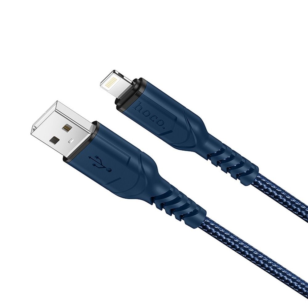 Кабел за данни и зареждане USB-A - Lightning HOCO X59 Victory, 18W, 1m, Син