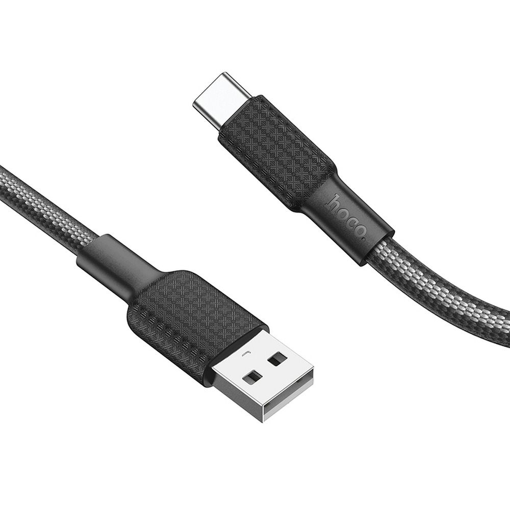 Кабел за данни и зареждане USB-A - USB-C HOCO X69, 18W, 1m, Черен