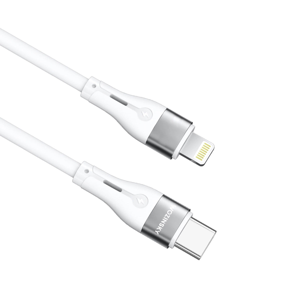 Кабел за данни и зареждане USB-C - Lightning WZK WSTCL1, 27W, 1m, Бял