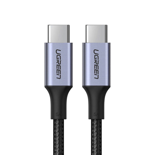 Кабел за данни и зареждане USB-C - USB-C UGREEN US316, 100W, 1.5m, Сив
