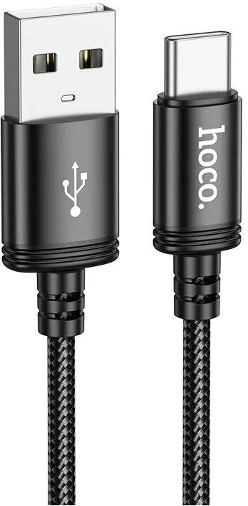 Кабел за данни и зареждане USB-A - USB-C HOCO X89, 18W, 2m, Черен