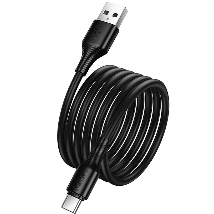Кабел за данни и зареждане USB-A - USB-C HOCO X120, 60W, 1m, Черен