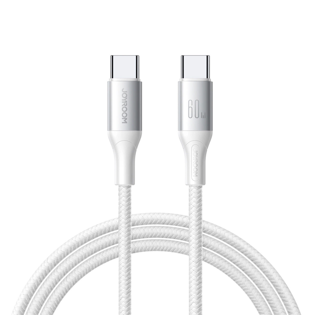 Кабел за данни и зареждане USB-C - USB-C Joyroom S-A28 Flash, 60W, 1m, Бял