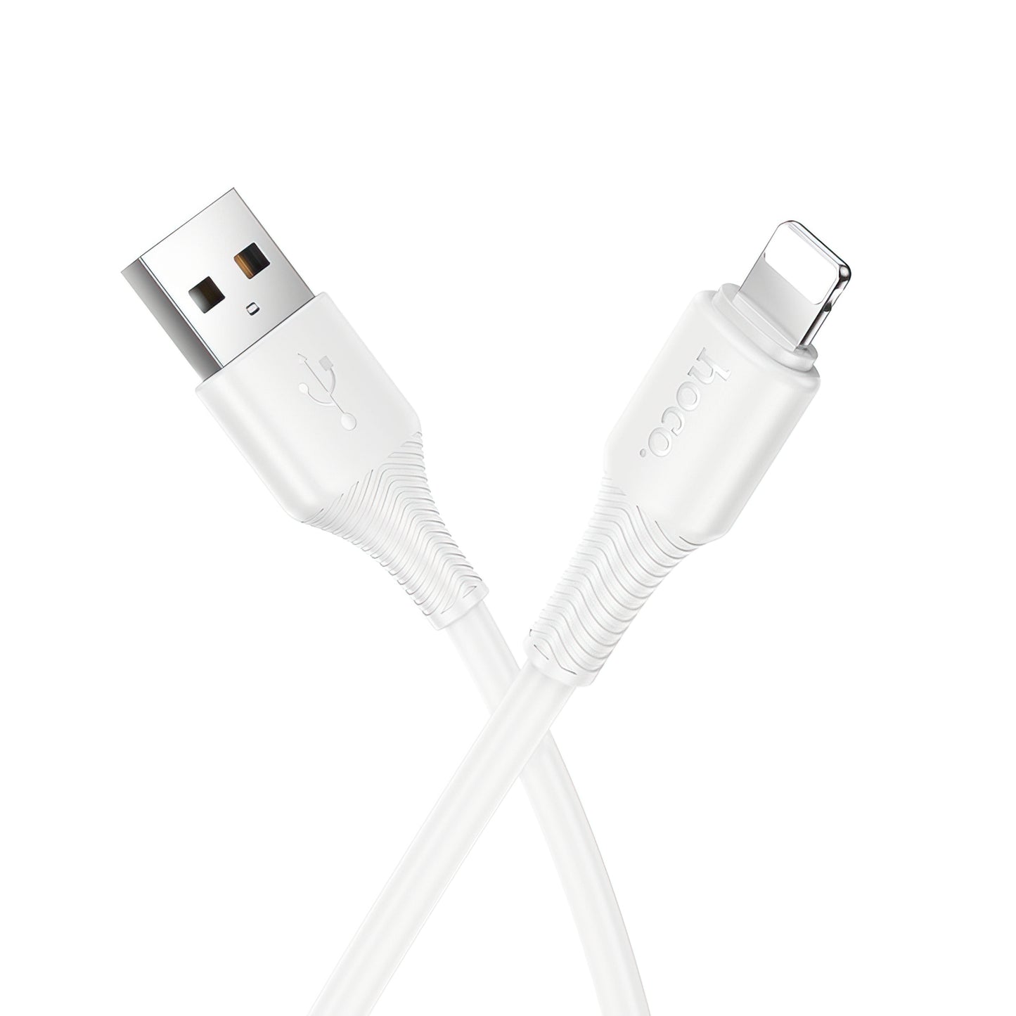 Кабел за данни и зареждане USB-A - Lightning HOCO X120, 18W, 1m, Бял