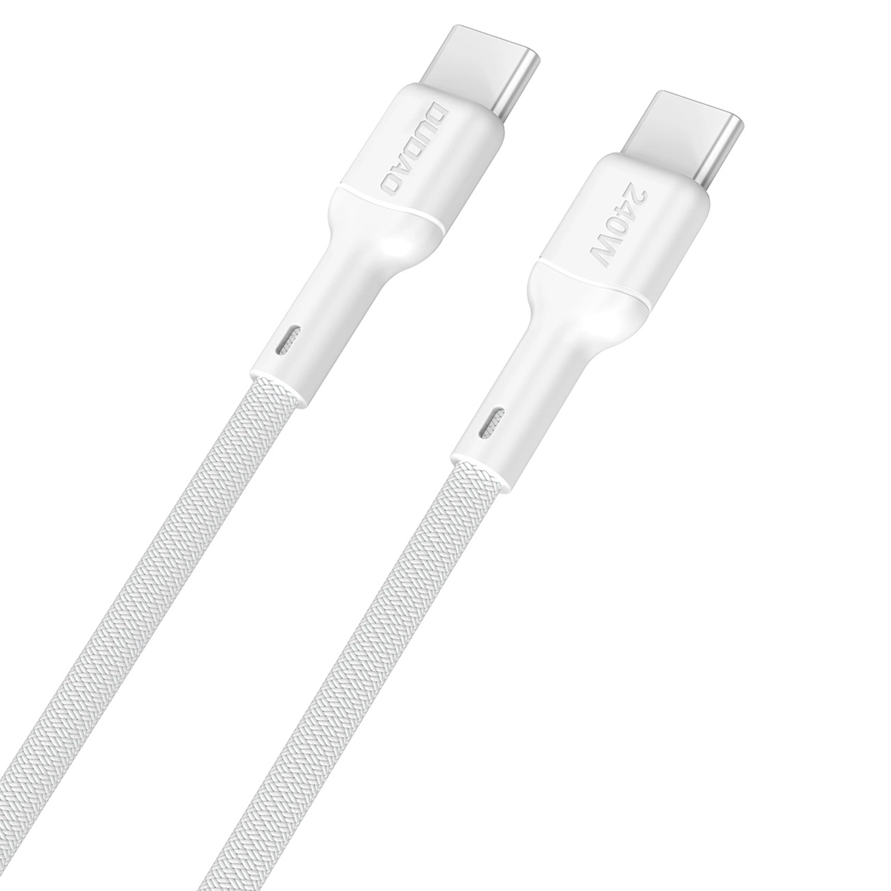 Кабел за данни и зареждане USB-C - USB-C Dudao L9C Max, 240W, 2m, Бял