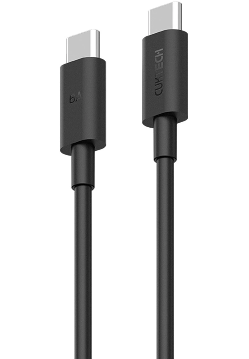 Кабел за данни и зареждане USB-C - USB-C Cuktech, 240W, 1.5m, Черен CKCTC615NCBK