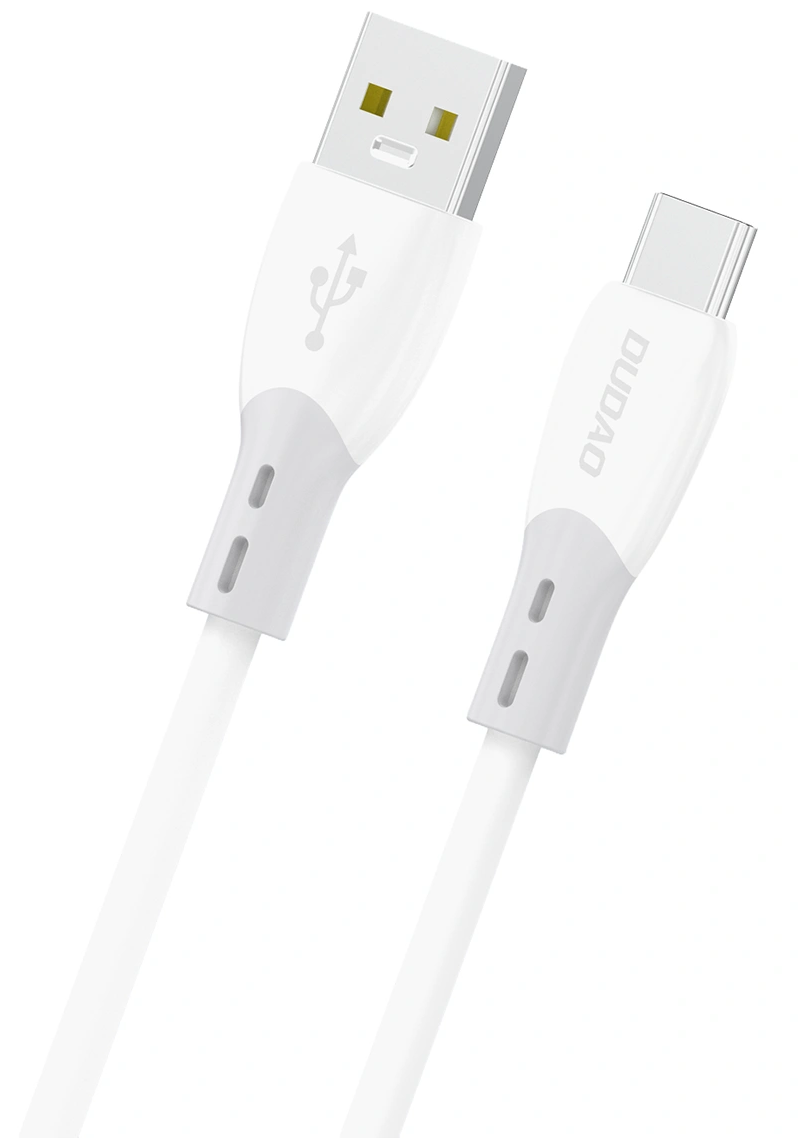 Кабел за данни и зареждане USB-A - USB-C Dudao L25ST, 100W, 1m, Бял