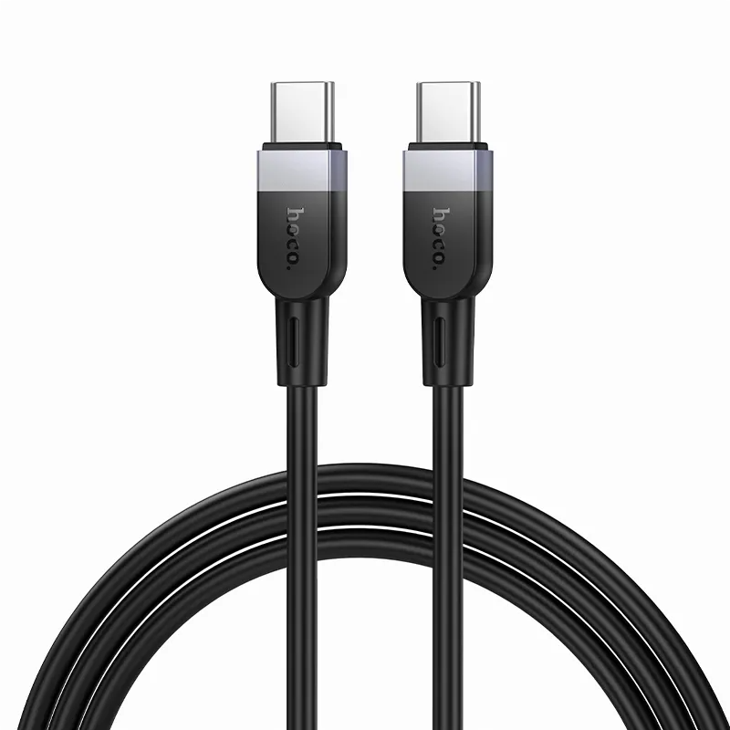 Кабел за данни и зареждане USB-C - USB-C HOCO X109, 60W, 1m, Черен