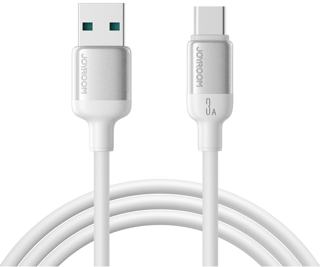 Кабел за данни и зареждане USB-A - USB-C Joyroom S-A62 Lively, 18W, 1.2м, бял
