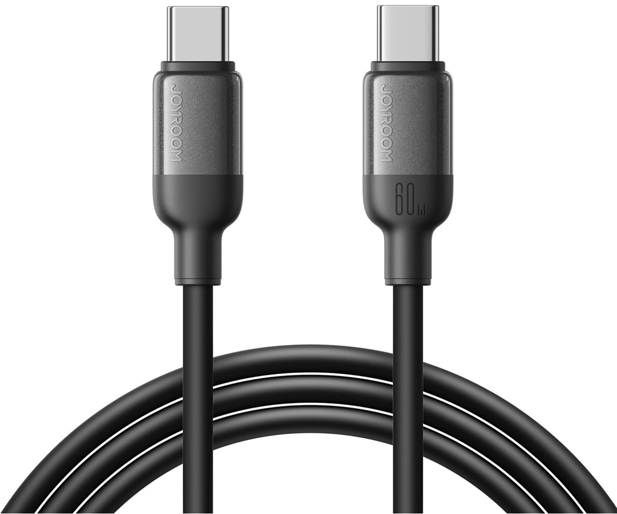 Кабел за данни и зареждане USB-C - USB-C Joyroom S-A62 Lively, 60W, 1.2м, Черен