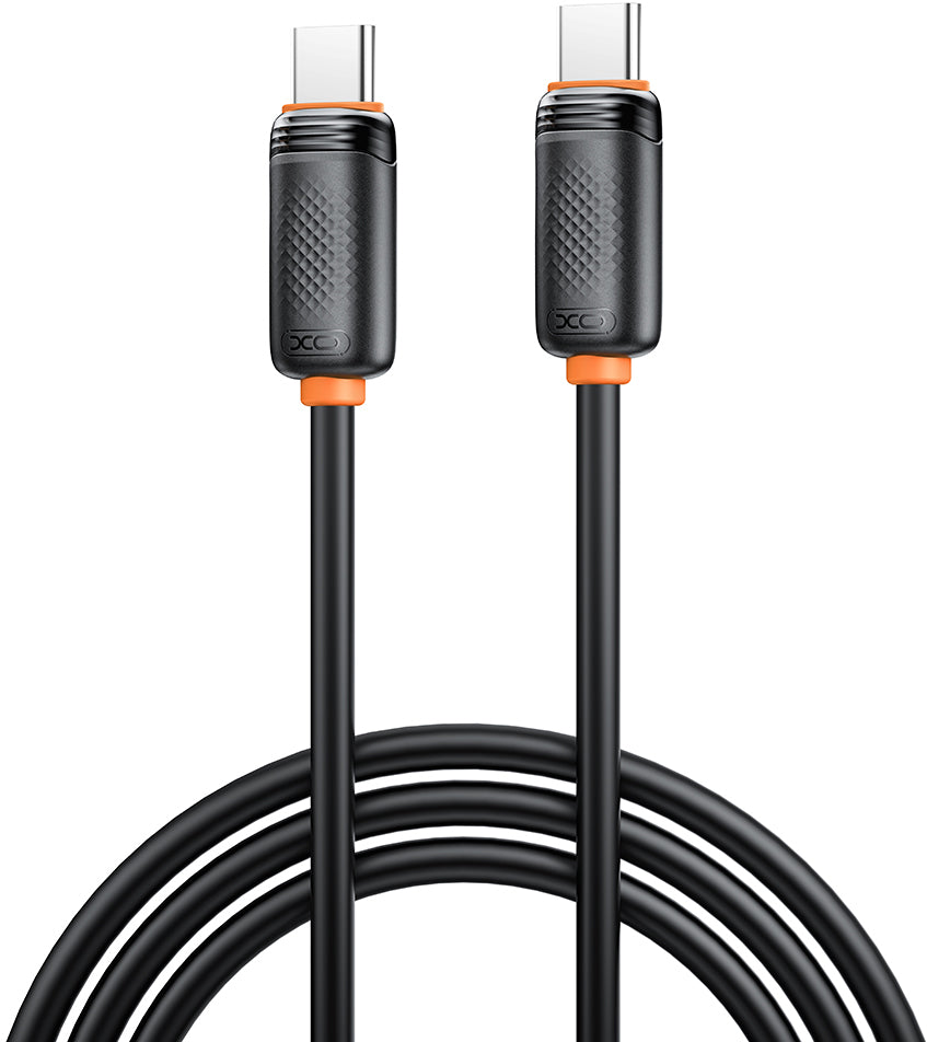 Кабел за данни и зареждане USB-C - USB-C XO Design NB-Q302B, 60W, 1м, Черен