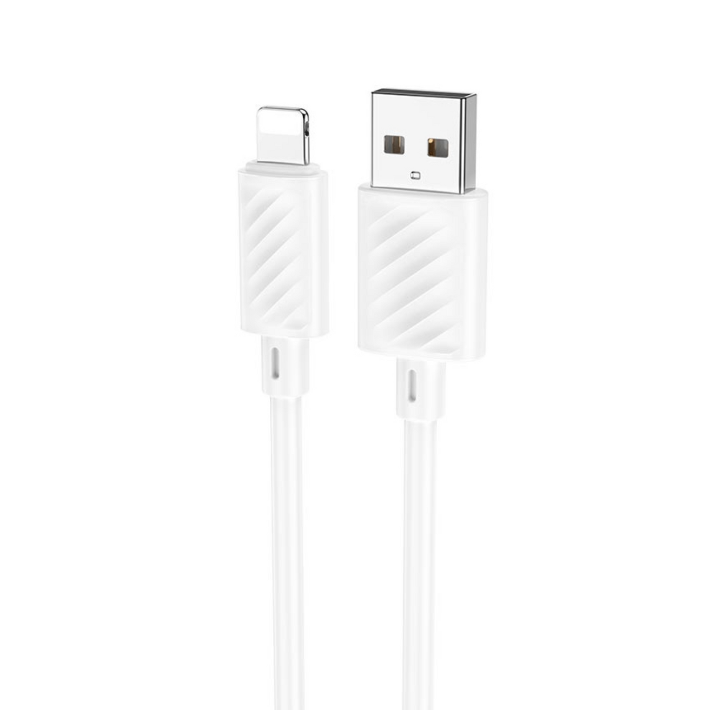 Кабел за данни и зареждане USB-A - Lightning HOCO X88, 18W, 2м, бял