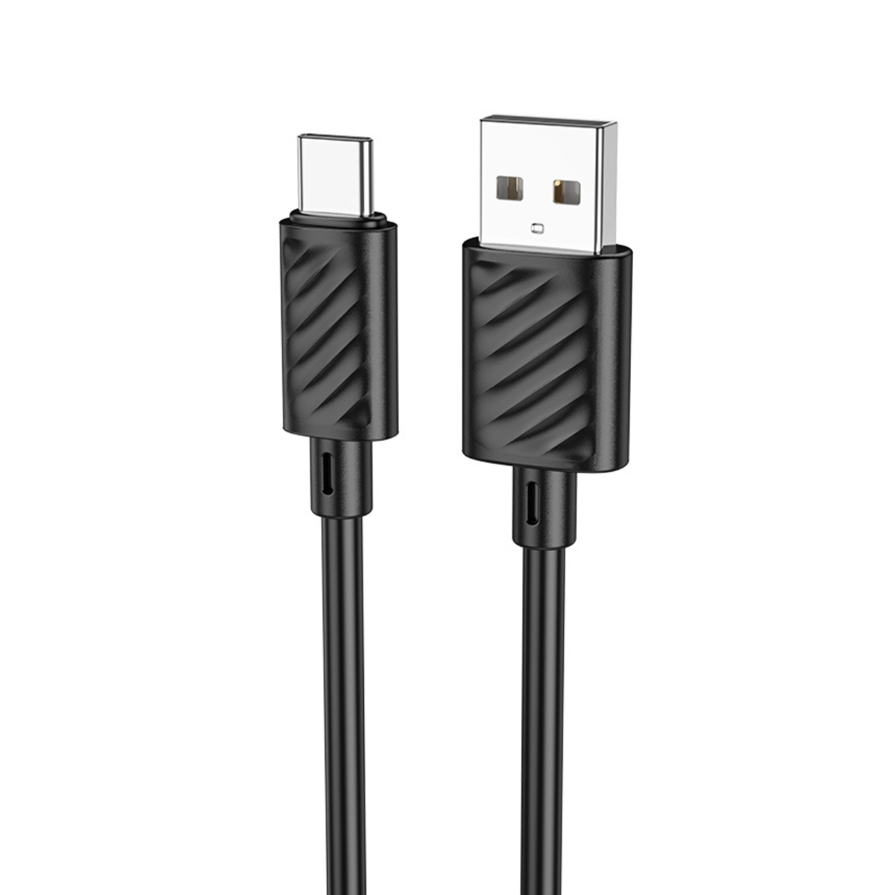 Кабел за данни и зареждане USB-A - USB-C HOCO X88, 18W, 2м, Черен