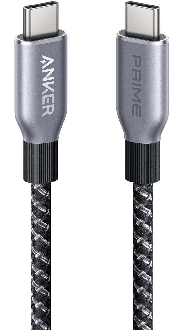 Кабел за данни и зареждане USB-C – USB-C Anker Prime, 240 W, 0,9 м, черен A88E2011