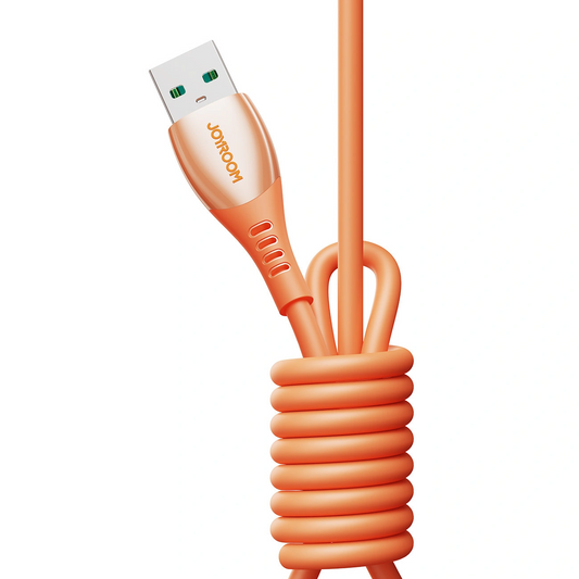 Кабел за данни и зареждане USB-C - Lightning Joyroom S-A59 Vibrant, 30W, 1.2m, Оранжев