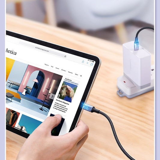 USB-C кабел за данни и зареждане - USB-C UGREEN US316, 100W, 1m, сив