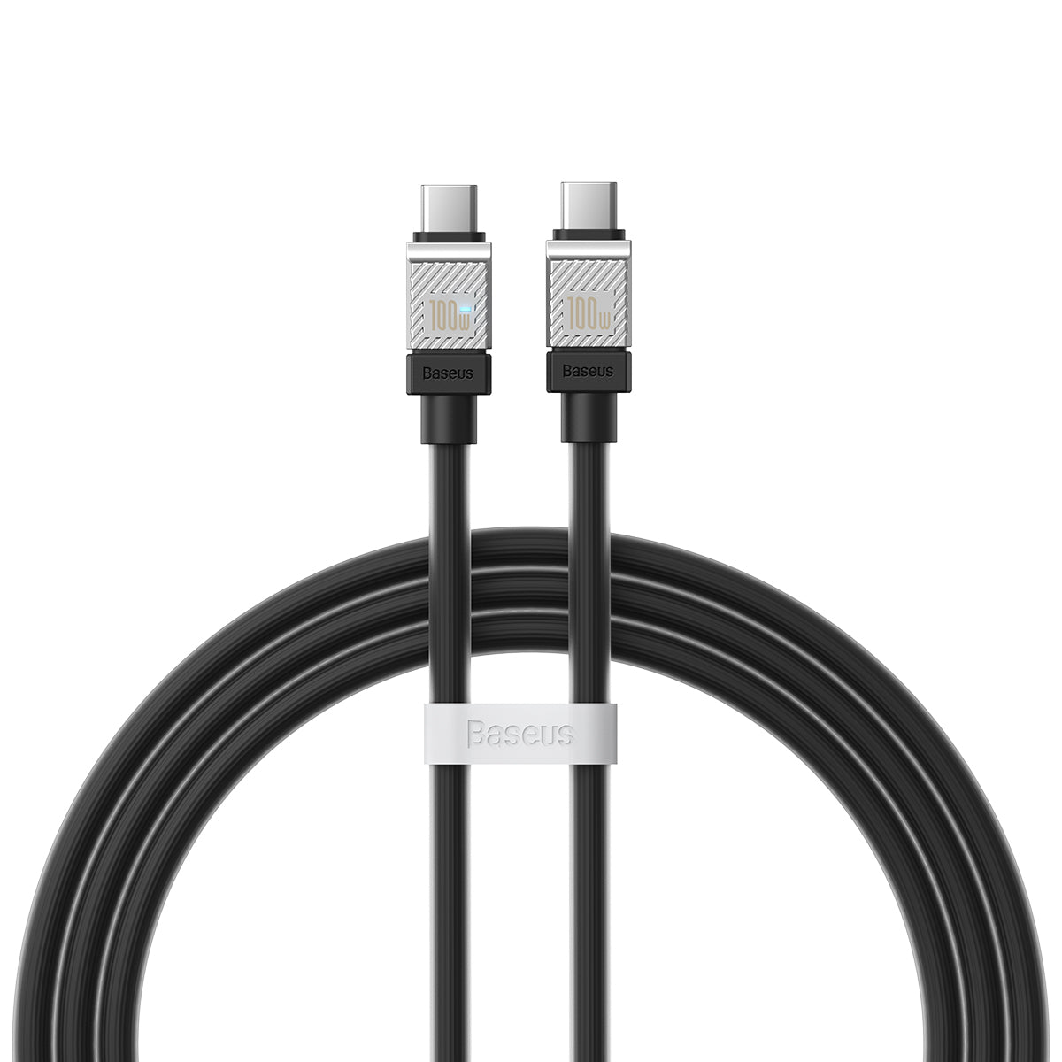 Кабел за данни и зареждане USB-C - USB-C Baseus CoolPlay, 100W, 1m, Черен CAKW000201
