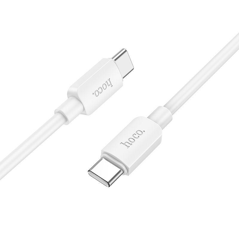 USB-C кабел за данни и зареждане - USB-C HOCO HOCO X96, 60W, 1m, бял
