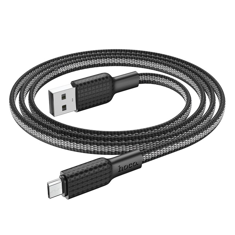 HOCO X69 USB-A - microUSB кабел за данни и зареждане, 18W, 1 м, черен