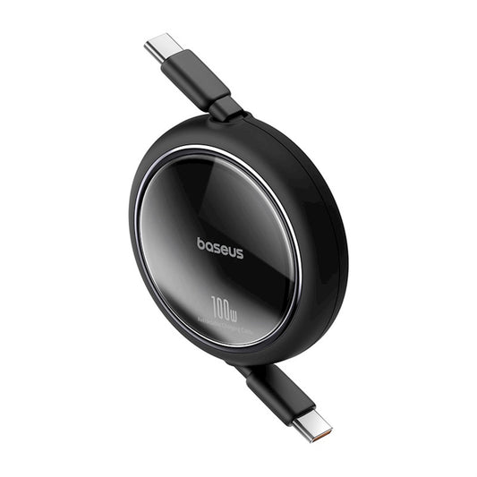USB-C кабел за данни и зареждане - USB-C Baseus Free2Draw Mini прибиращ се USB-C, 100W, 1m, черен P10364500111-00