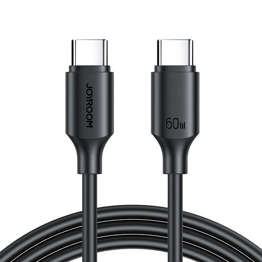 USB-C кабел за данни и зареждане - USB-C Joyroom S-CC060A9, 60W, 1m, черен