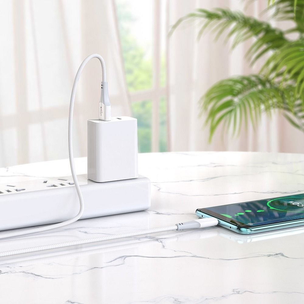 Кабел за данни и зареждане USB-A - USB-C HOCO X70, 18W, 1m, Бял