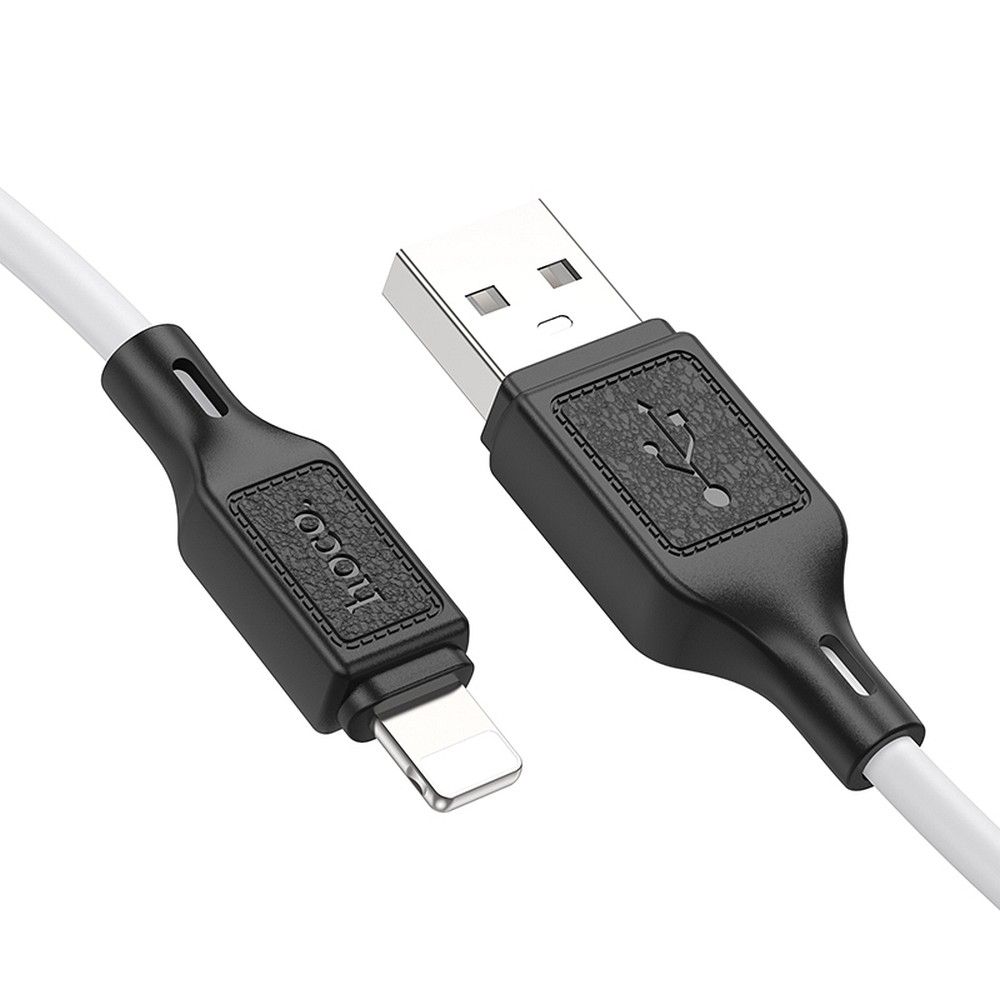 Кабел за данни и зареждане USB-A - Lightning HOCO X90, 18W, 1m, Бял
