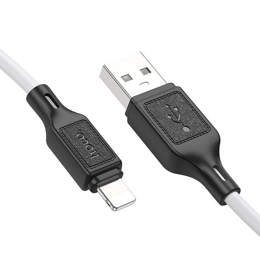 Кабел за данни и зареждане USB-A - Lightning HOCO X90, 18W, 1m, Бял