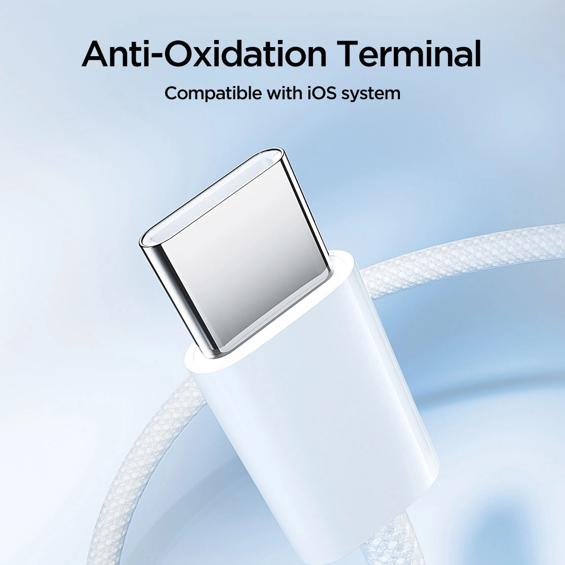 USB-C кабел за данни и зареждане - USB-C Joyroom S-A45, 60W, 1m, бял