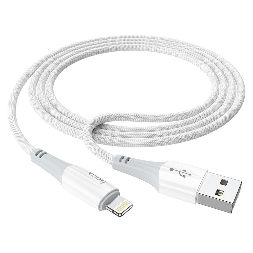 Кабел за данни и зареждане USB-A - Lightning HOCO X70, 18W, 1m, Бял