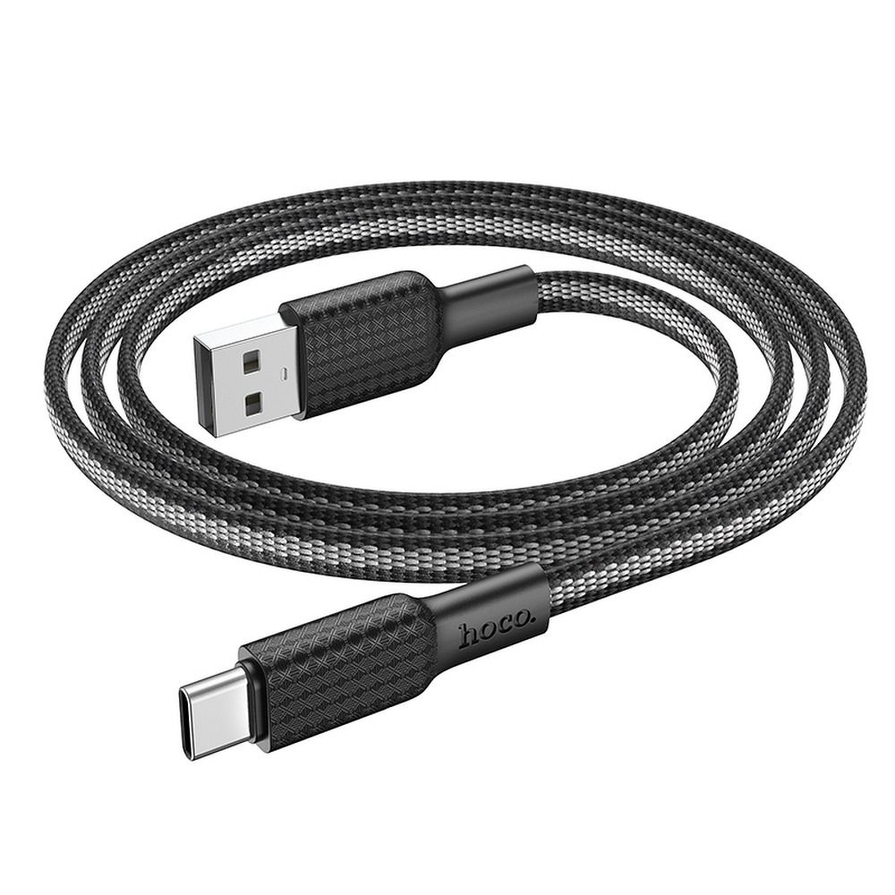 Кабел за данни и зареждане USB-A - USB-C HOCO X69, 18W, 1m, Черен